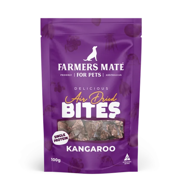 FARMERS MATE KANGAROO AIR DRIED BITES 100G