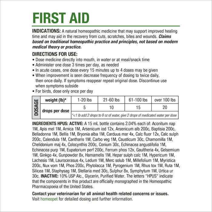 FIRST AID