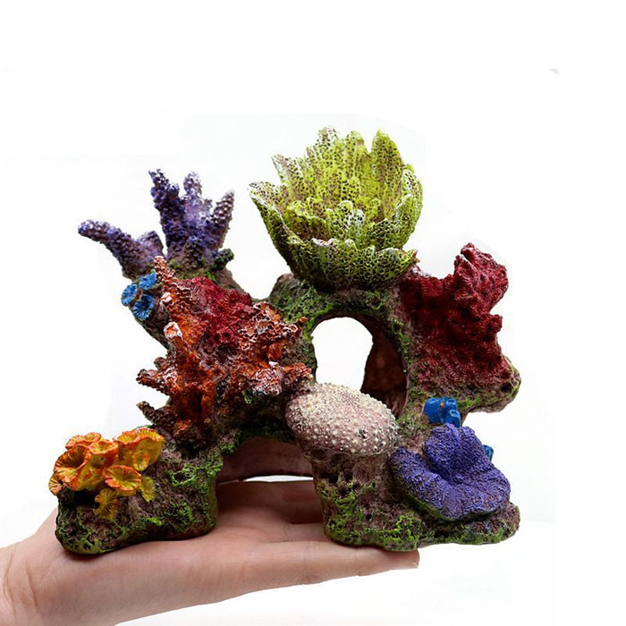 Colorful fish tank decoration from dealonlinenz, featuring vibrant aquatic ornaments for freshwater or saltwater aquariums.