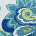 Detail image of Oversized floral pattern in blue and green for outdoor safe use – Floral Wave by Elaine Smith