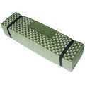 Forest green folding outdoor egg crate foam sleeping pad by Mead's Supply & Equipment Outfitters, lightweight and portable for camping.