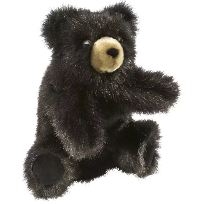 Folkmanis Baby Black Bear Hand Puppet