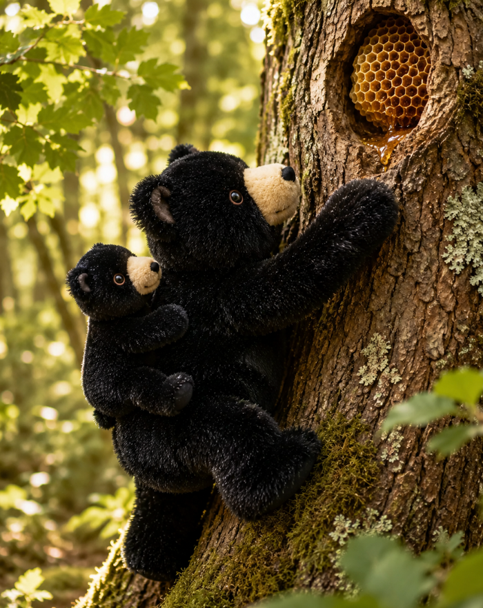 Folkmanis Baby Black Bear Hand Puppet