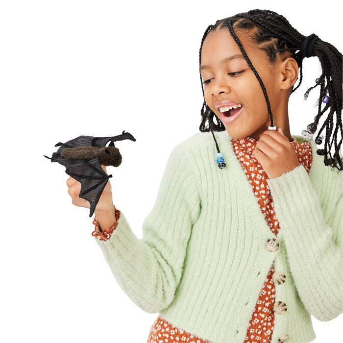 Folkmanis Mini Bat Finger Puppet Life Style