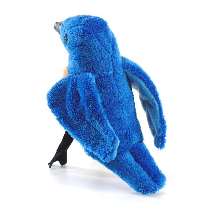 Folkmanis Mini Bluebird Finger Puppet Back View