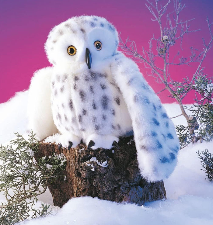Folkmanis Snowy Owl Hand Puppet (Pre-Order) - Little Whispers