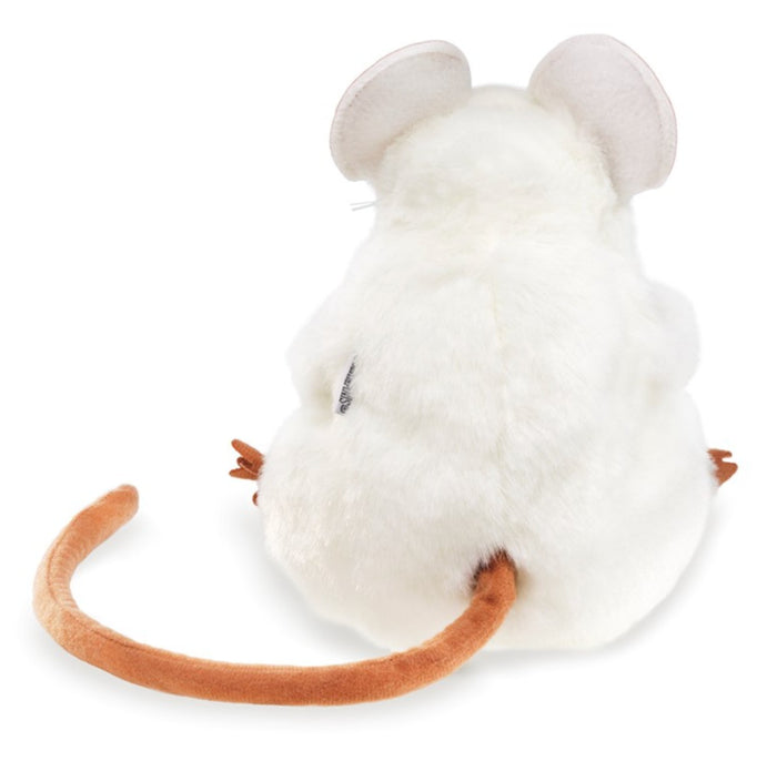Folkmanis White Mouse Hand Puppet - Little Whispers