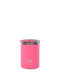 FRANK GREEN 12oz CERAMIC COFFEE CUP HINGED SCREW LID BUBBLE GUM BLAST