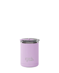 FRANK GREEN 12oz CERAMIC COFFEE CUP HINGED SCREW LID LILAC HAZE