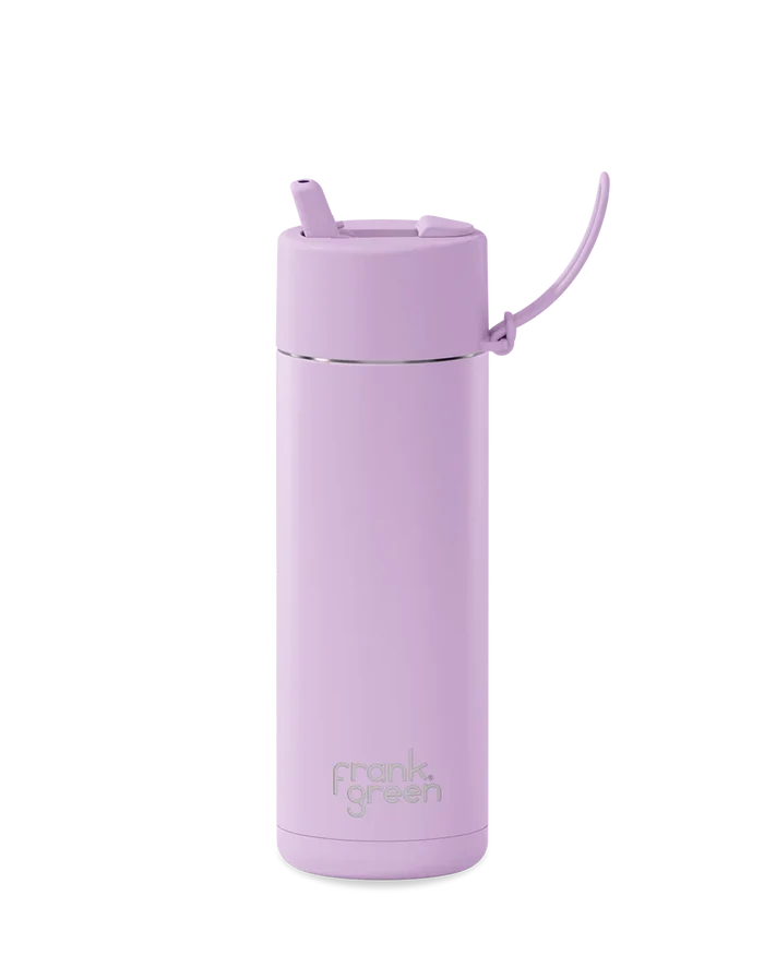 FRANK GREEN 20oz REUSABLE BOTTLE LILAC HAZE FLIP STRAW LID