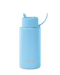 FRANK GREEN 34oz REUSABLE BOTTLE SKY BLUE FLIP STRAW LID