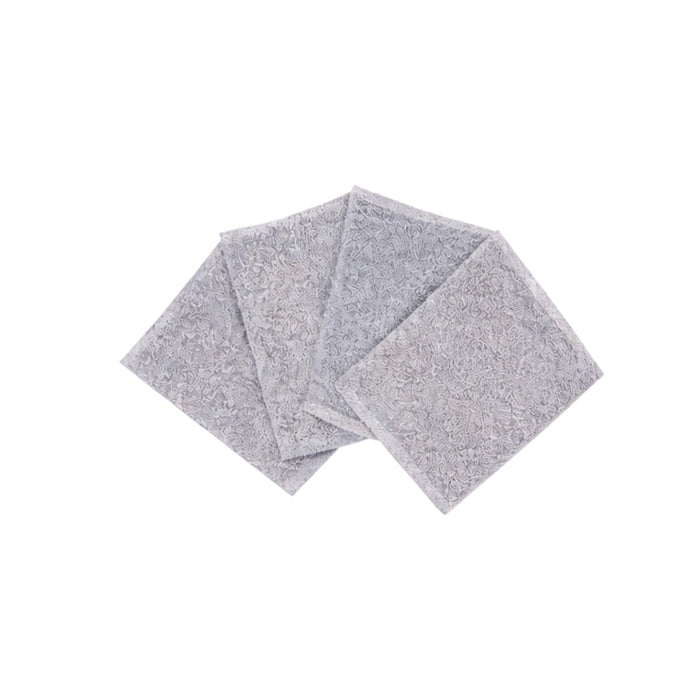 Nest & Stem Homewares Frankly Cotton King Microfibre Cleaning Cloths 4-pack, displaying soft, absorbent microfiber cloths for cleaning tasks.
