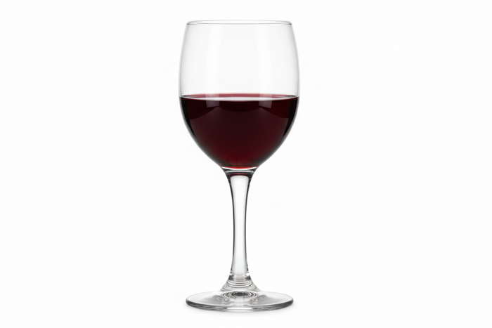 Clear 325ml Frankly Cotton wine glass by Nest & Stem Homewares, showcasing a elegant design perfect for wine serving.
