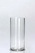 Nest & Stem Homewares Frankly Cotton cylinder vase, 100D x 200H mm, with a sleek white ceramic design and minimalist style.