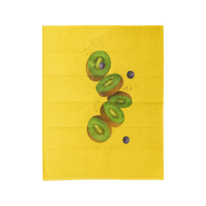 Nest & Stem Homewares Frankly Cotton set of 3 fruit print waffle weave tea towels, 50x70cm, featuring colorful fruit designs.