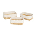 Nest & Stem Homewares Frankly Cotton woven storage basket in natural color, showcasing a soft, durable, and stylish basket for home organization.