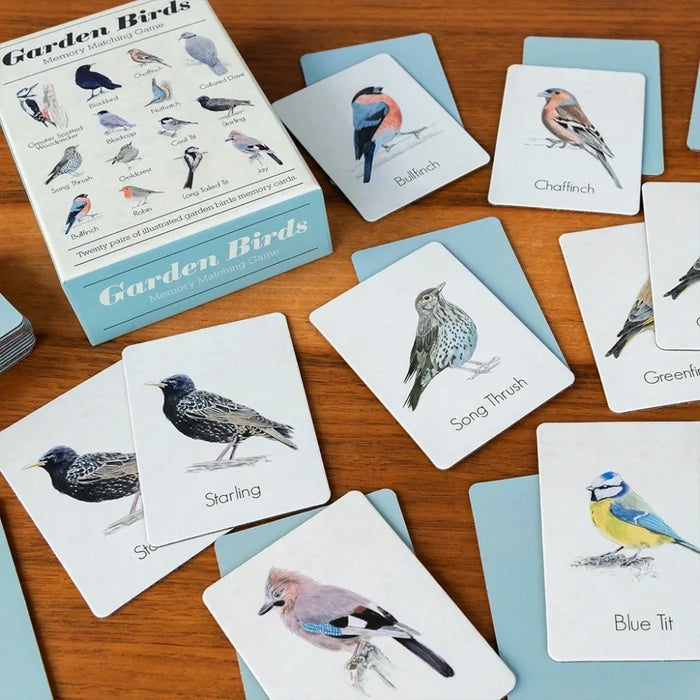 Garden Bird Cards Memory Game