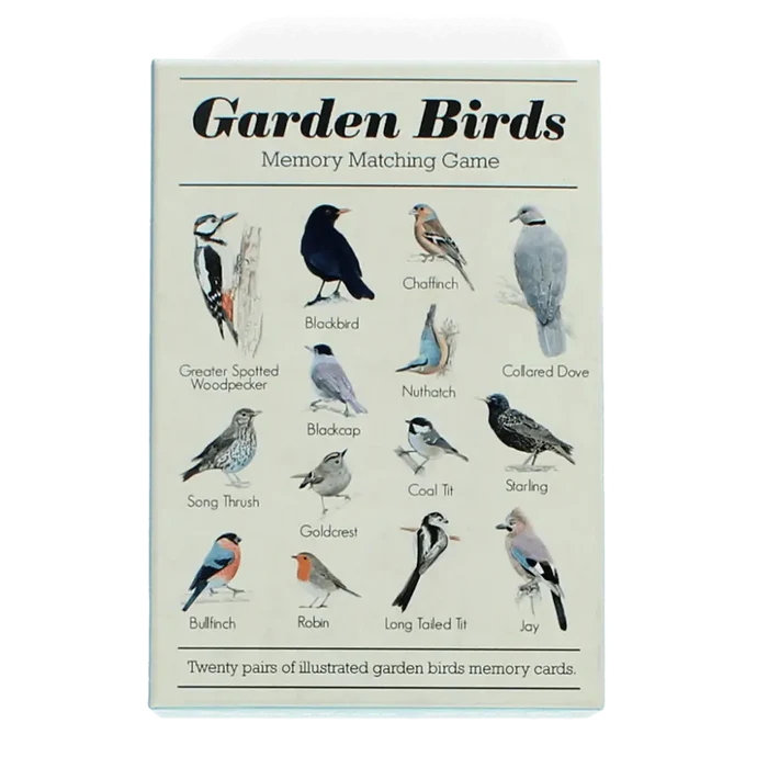 Garden Bird Cards Memory Game