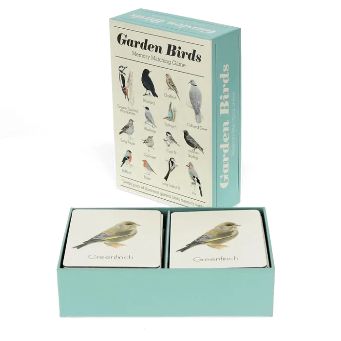 Garden Bird Cards Memory Game