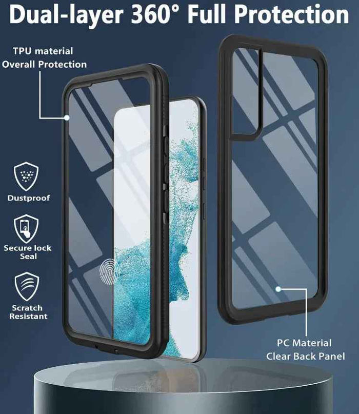 Techplus Genuine RedPepper Samsung Galaxy S24 FE waterproof shockproof full cover case protecting the phone.
