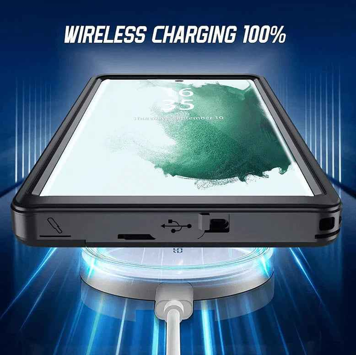 Techplus Genuine RedPepper Samsung Galaxy S24 FE waterproof and shockproof full cover case protecting the phone.