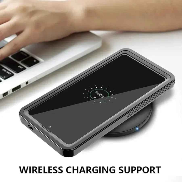 Techplus Genuine RedPepper Samsung Galaxy S24 FE waterproof case with shockproof full cover for protection.