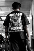 Fuaark Nz oversized black Gorilla T-shirt, heavyweight streetwear fit, relaxed casual style, made of premium fabric.