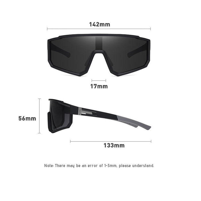 Dealonline.co.nz HD polarized sports sunglasses with blue lenses, anti-blue ray coating, hydrophobic finish, ideal for outdoor activities