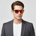 HD polarized sports sunglasses with anti-blue ray coating in four colors, hydrophobic lens for outdoor activities from dealonline.co.nz