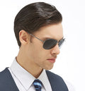 Dealonlinenz HD polarized sunglasses with anti-blue ray hydrophobic lenses and a protective case, shown on a clean background.