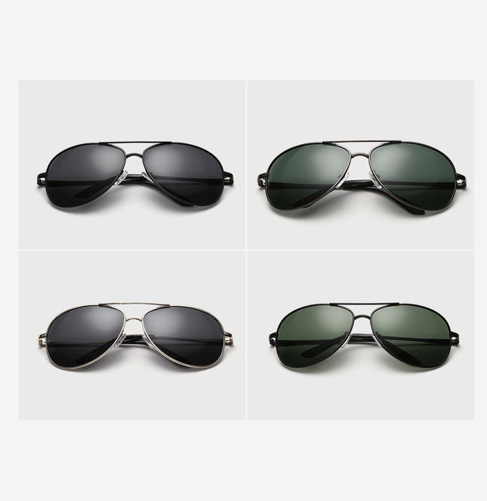 Dealonlinenz HD polarized sunglasses with anti-blue ray hydrophobic lenses and case, stylish eyewear for UV protection and glare reduction.