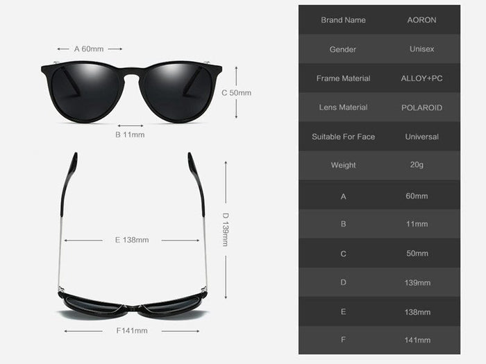 Dealonlinenz polarized sunglasses with blue ray blocking and hydrophobic lenses, stylish eyewear for sun protection.