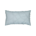 light blue outdoor pillow with solid texture lumbar size for refreshing patio decor