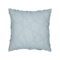 Light Blue outdoor pillow with solid texture square size for lively patio decor