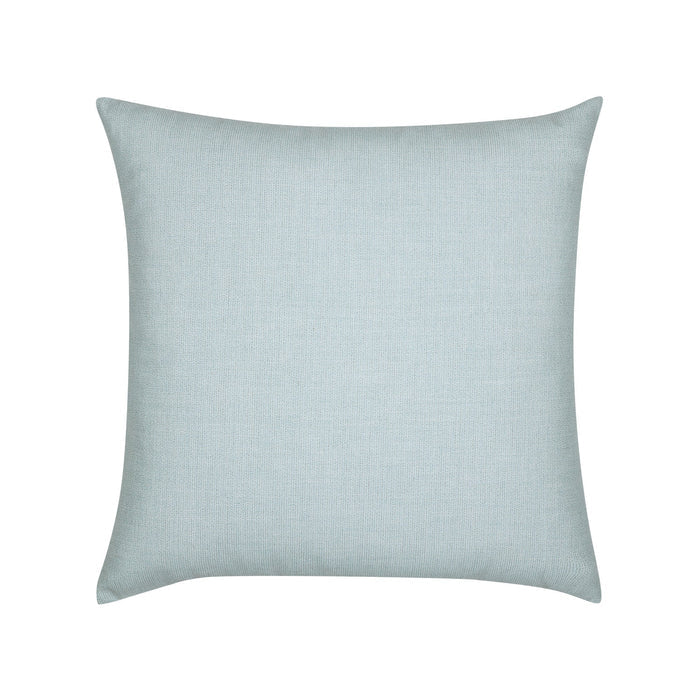 Back image of Light Blue outdoor pillow with solid texture square size for lively patio decor