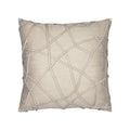 Linen outdoor pillow with quilted design square size for elegant patio decor