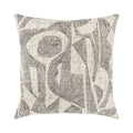 Beige outdoor pillow with damask pattern square size for timeless patio decor