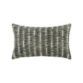 Black lattice outdoor pillow lumbar size for modern patio decor