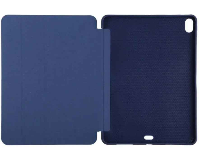 Black techplus iPad Air 5 10.9" ultra slim smart case with trifold design, lightweight protective cover for handheld devices.