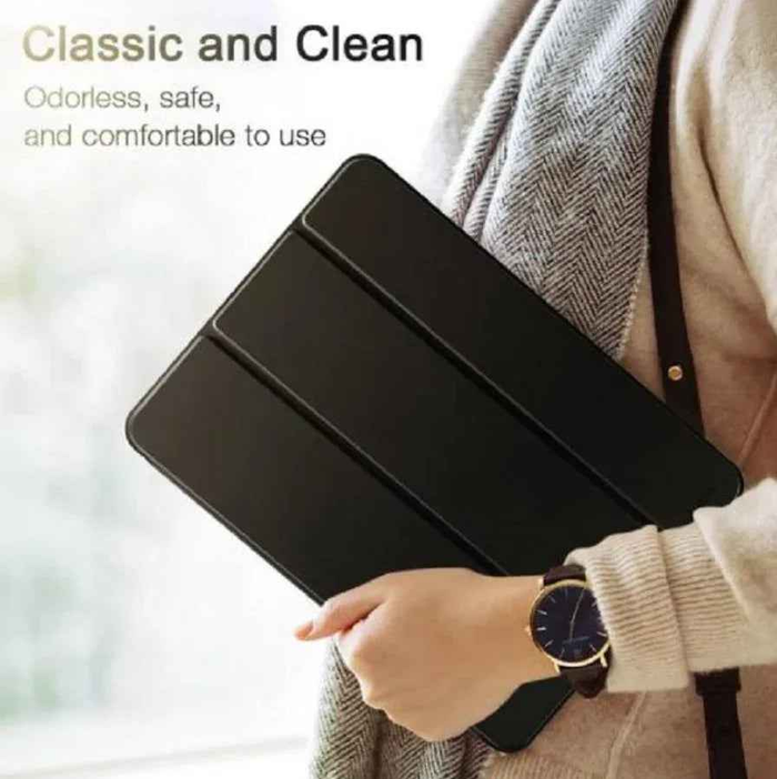 Black TechPlus iPad Pro 11 4th Gen smart case, ultra-slim protective cover for 2022 iPad Pro 11-inch tablet.
