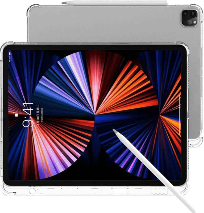 TechPlus iPad Pro 11 clear shockproof soft case for 2nd to 4th generation (2020–2022) showing transparent design and soft edges.