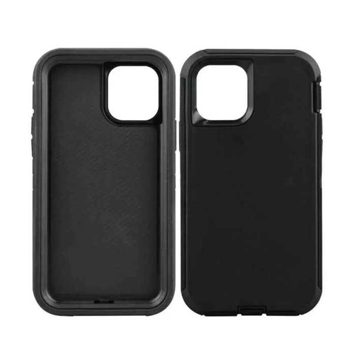 Techplus iPhone 11 Pro Max triple layer armor hard case, durable mobile phone cover with reinforced protection and sleek design.