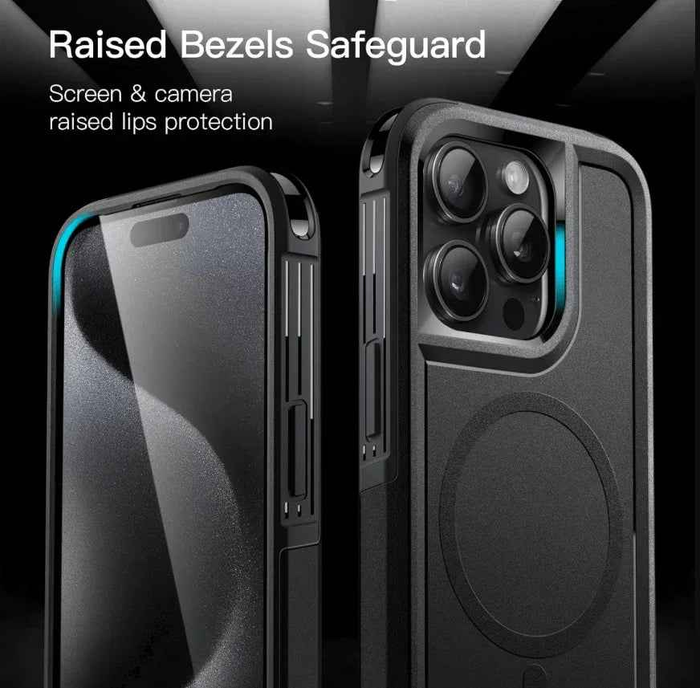 TechPlus iPhone 13 Pro MagSafe case, rugged shockproof heavy-duty cover with textured exterior and precise cutouts.