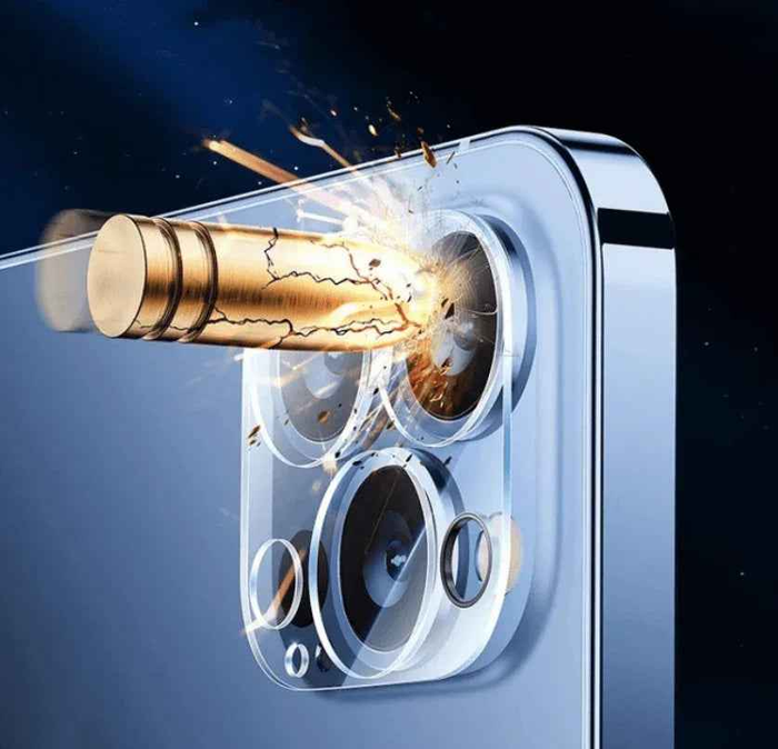 TechPlus iPhone 13 Pro Max rear back camera glass replacement lens cover showing the new transparent camera lens guard.