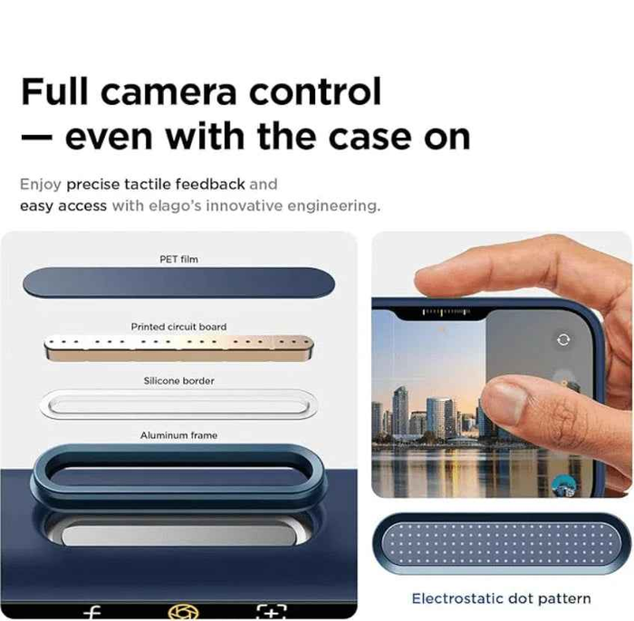 TechPlus navy blue silicone case for iPhone 17 Pro Max, soft protective cover with snug fit and smooth texture.