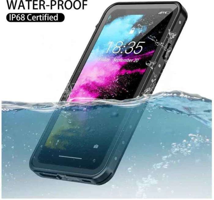 Redpepper waterproof iPhone X case by TechPlus, full protective cover designed for durability and water resistance.