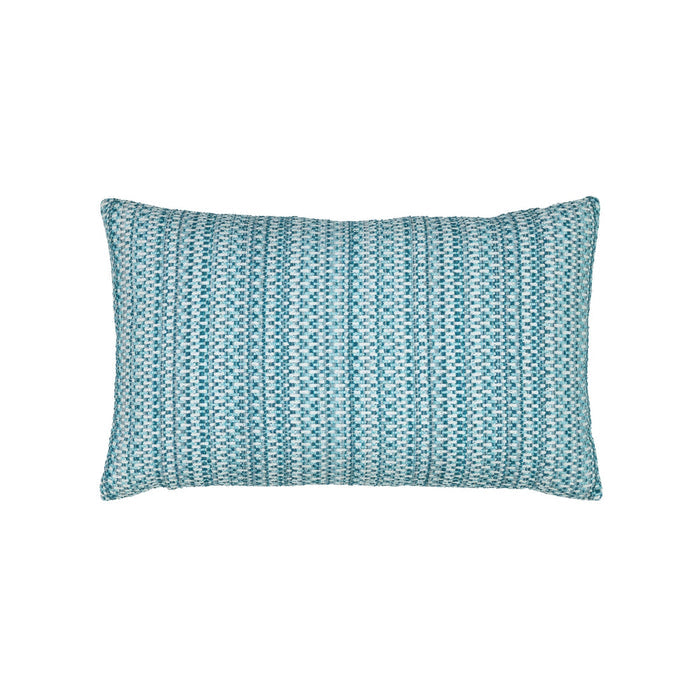 Lagoon small scale stripe outdoor pillow square size for classic patio decor