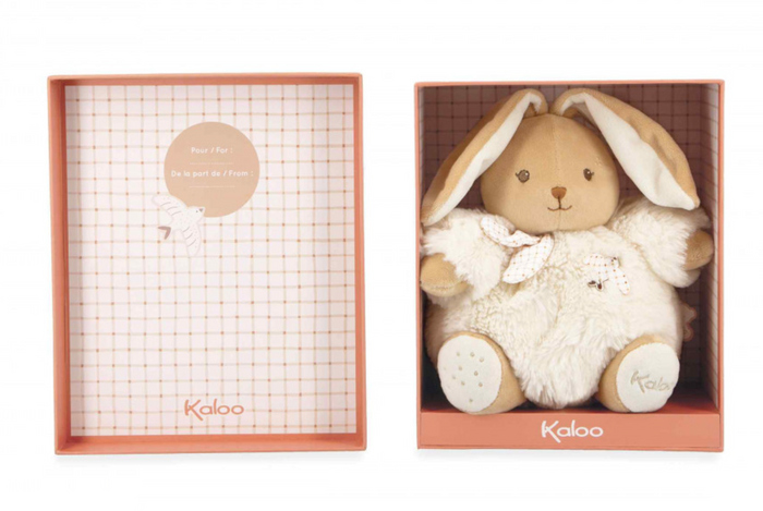 Kaloo Cream Small Plush Chubby Rabbit
