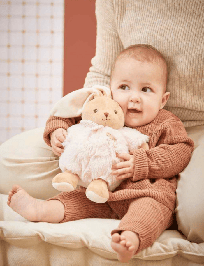 Kaloo Pink Chubby Rabbit Plush Toy - 17 cm - Little Whispers