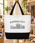 Kansas City Skyline Tote Bag